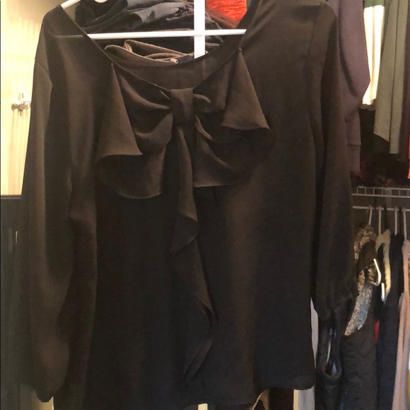 Express Black Sheer Top - Picture 2 of 2